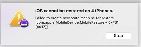 Failed to create new state machine for re .